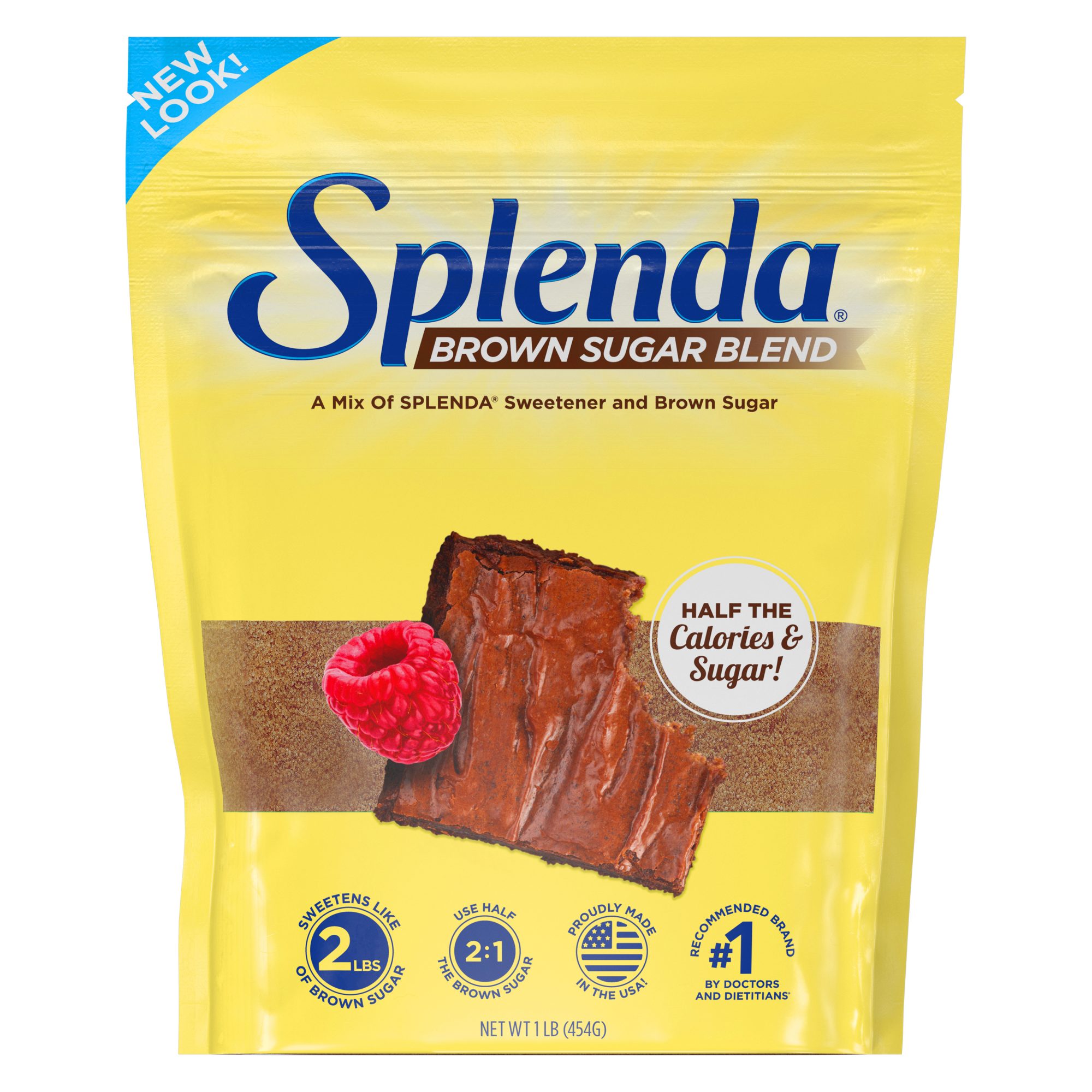 Splenda Brown Sugar Blend 1 Lb Pouch Half The Calories Of Brown Sugar 