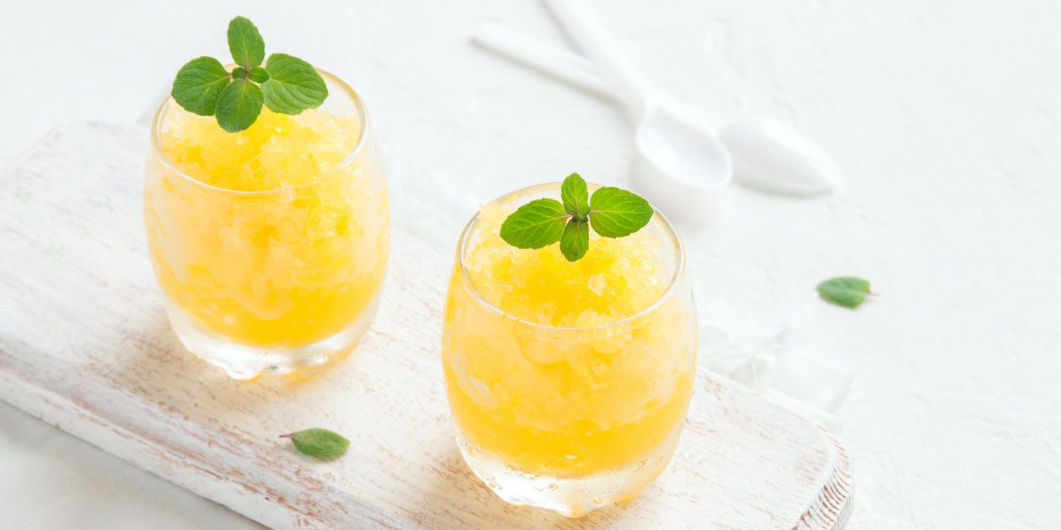 Lemon-Mint Mock Margarita Slushies Recipe | Zero Calorie Sweetener ...