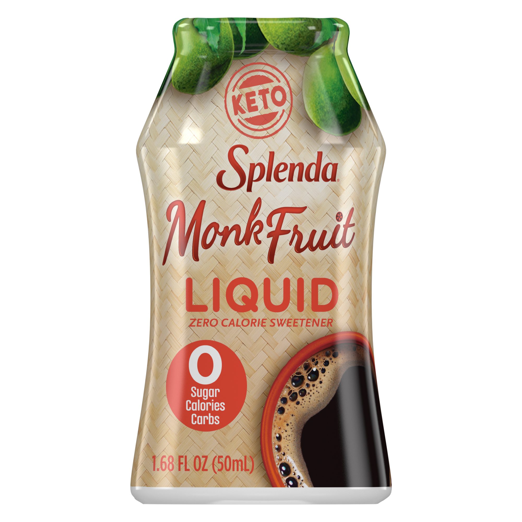 Splenda Monk Fruit Liquid Sweetener  Zero Calorie Liquid Sweetener & Sugar  Substitute