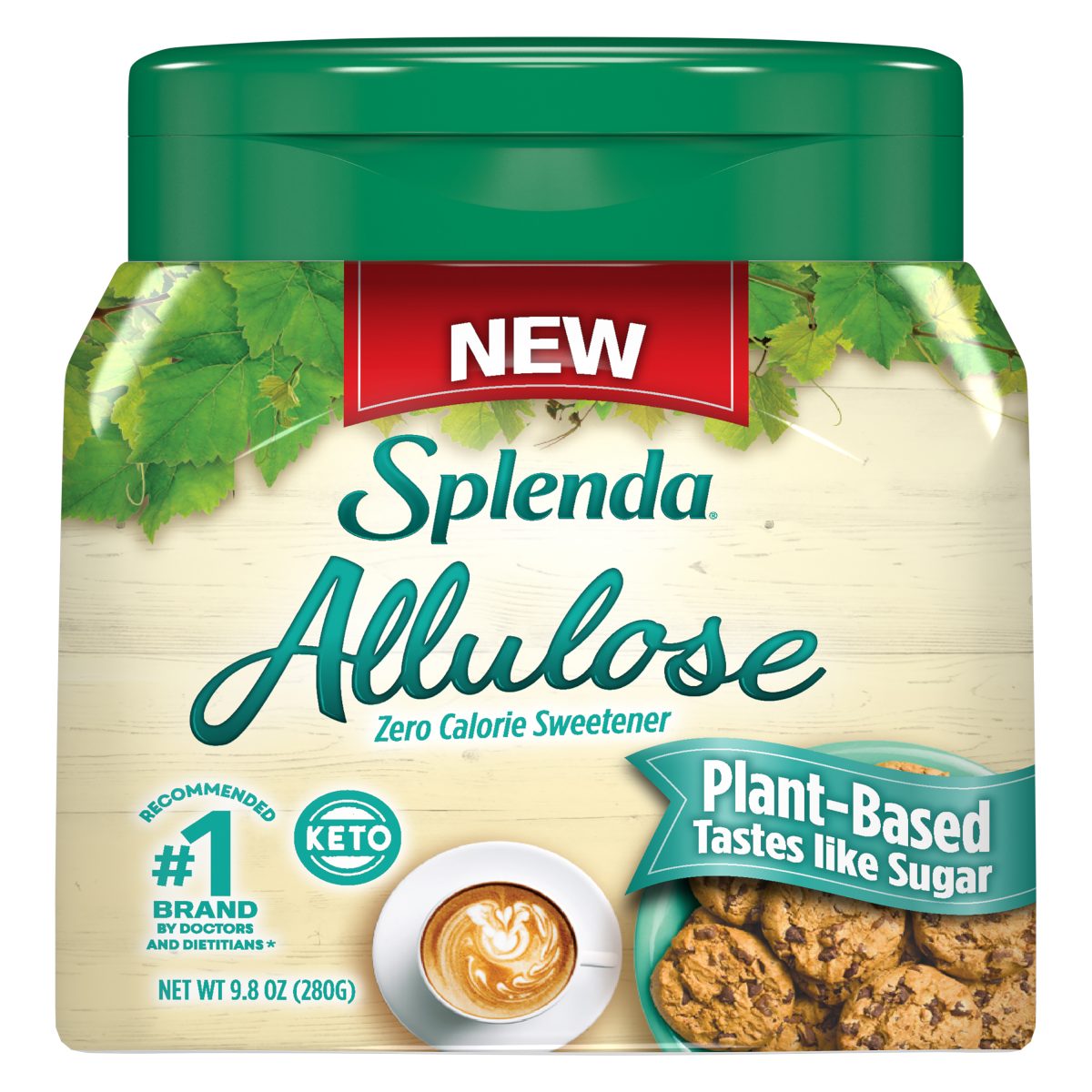 Splenda Allulose Sweetener, 19 oz Jar  Plant Based Zero Calorie Sweetener.  Tastes Like Sugar - Splenda®