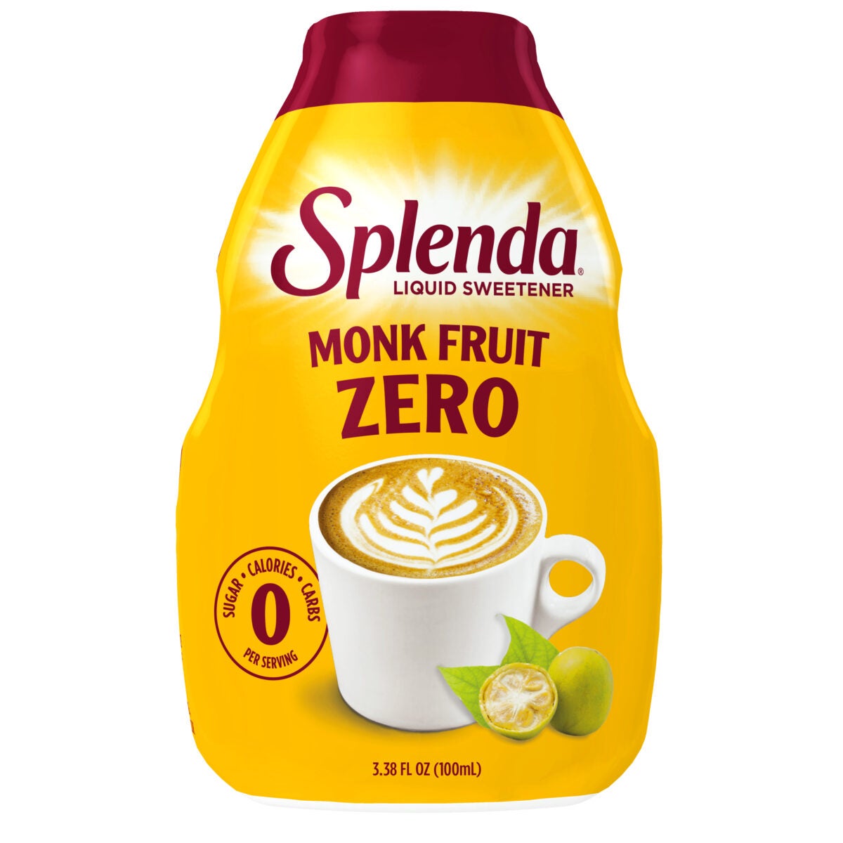 Splenda Monk Fruit Liquid 100 mL Front