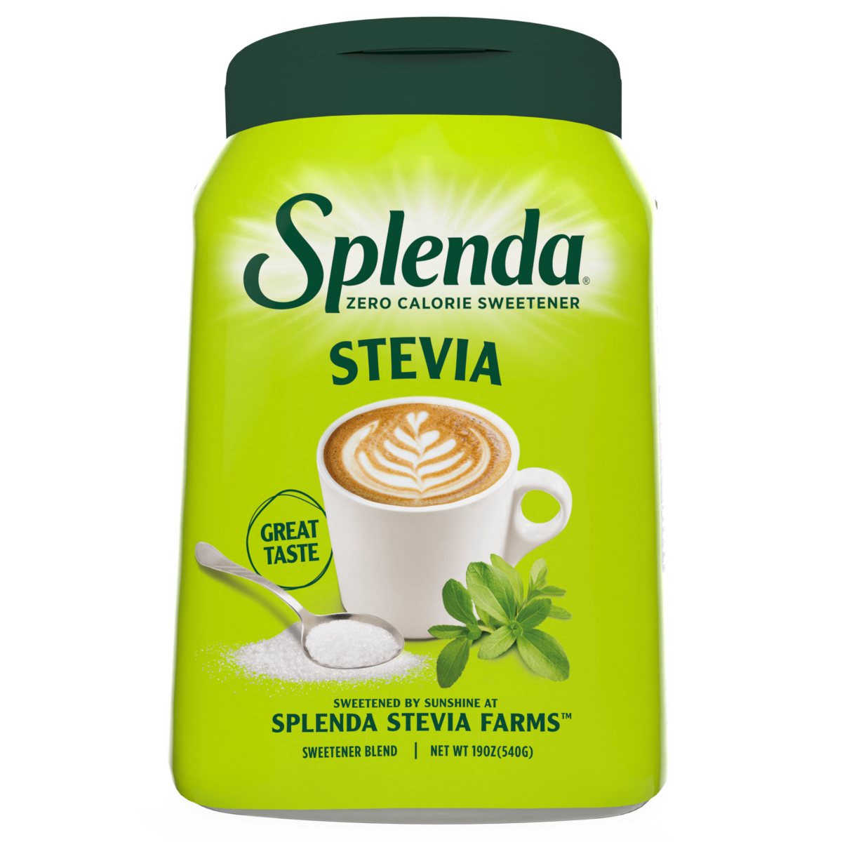 Splenda Stevia Sweetener Large Jar - Front