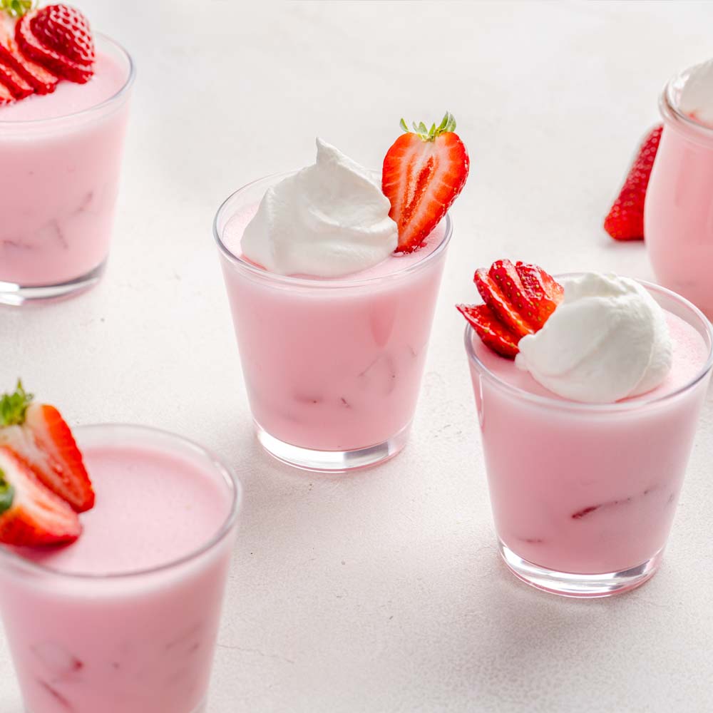 Smoothie' de yogur y fresas