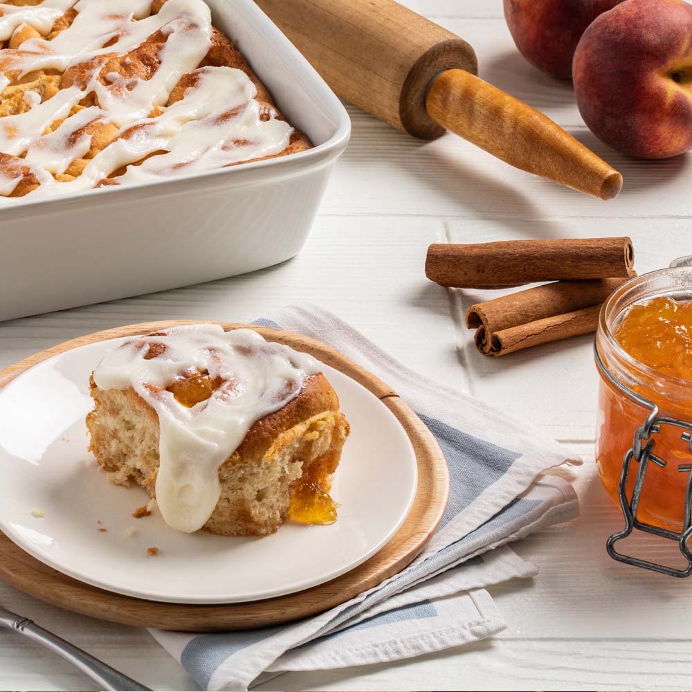 Peach Cobbler Cinnamon Rolls Splenda®