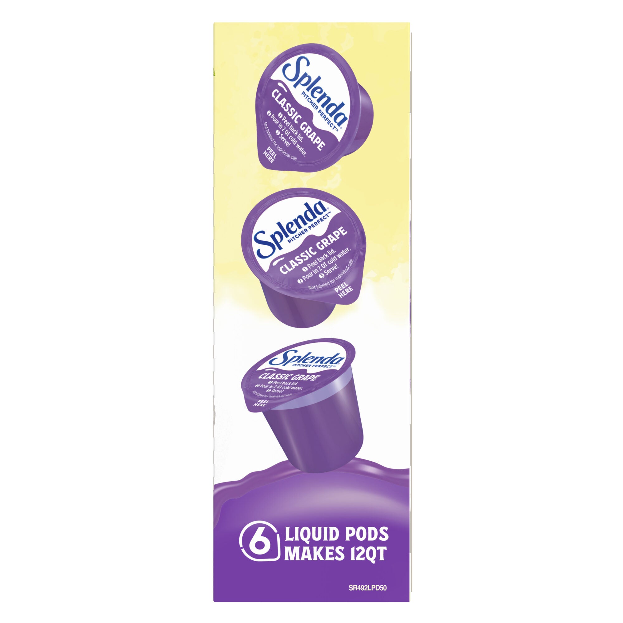 Splenda Pitcher Perfect Drink Mix Grape - Side