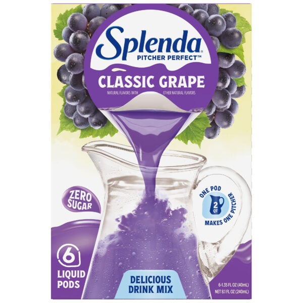 Splenda Pitcher Perfect Drink Mix Grape - Front