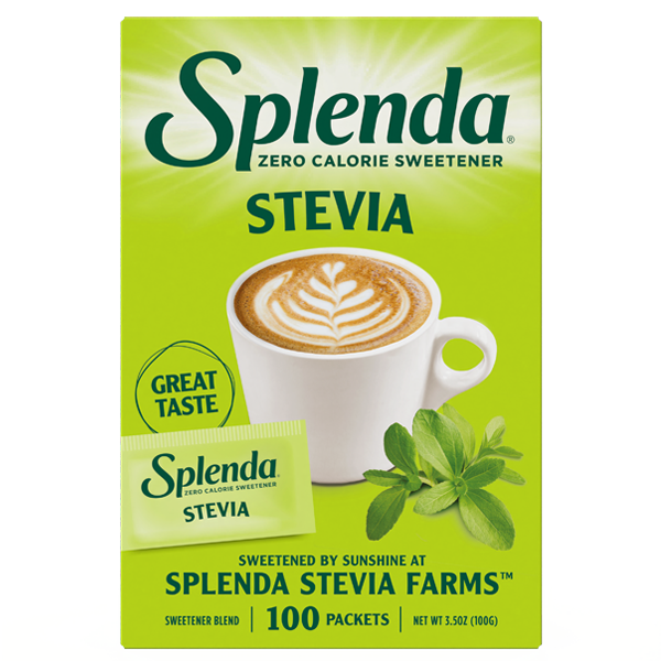 Splenda Stevia 100 Packets Front of Box